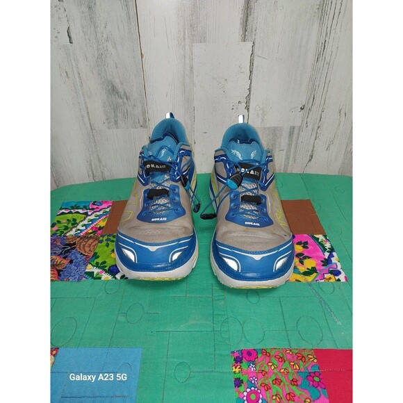 Hoka One One Bondi 3 Mens 12 Running Shoes Low Top Athletic F10014G Blue Gray main image 11